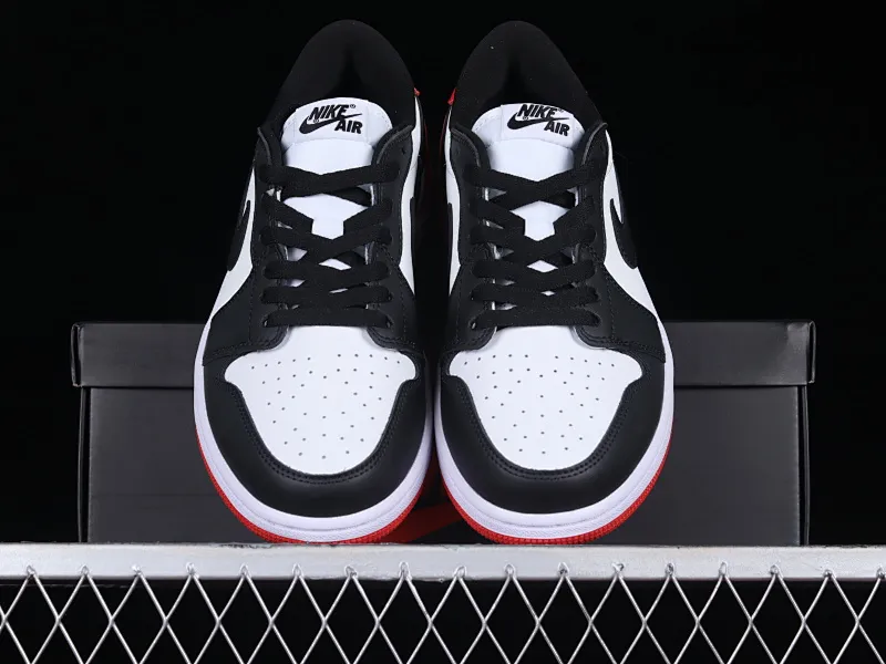 All categories Air Jordan Jordan series basketball shoes Air Jordan 1 Low Z version Air Jordan 1 Low AJ1 Joe 1 new black toe cultural and leisure sports sneakers CZ0790-106